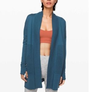 Lululemon Merino Wool Sit In Lotus Wrap Cardigan Size 10